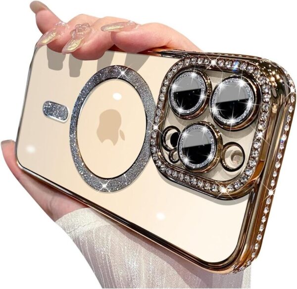 Diamond Bling Case iPhone 16 Pro Max (Gold)