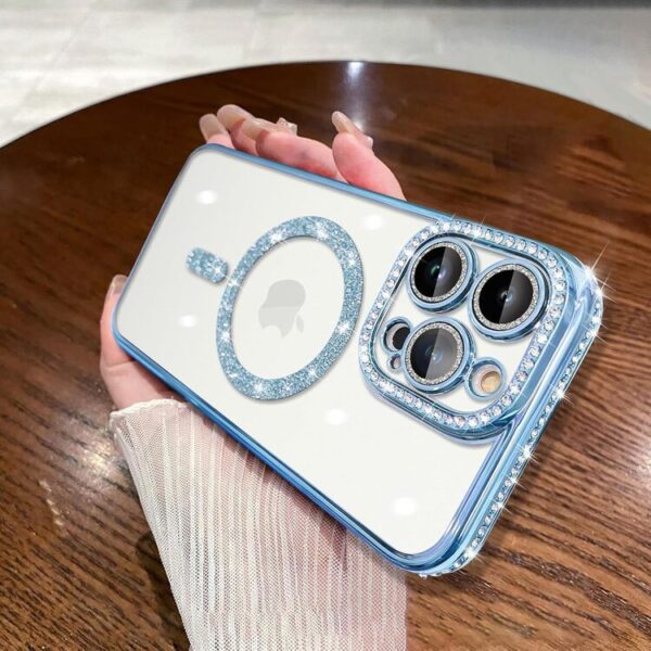 Diamond Bling Case For iPhone 12 Pro Max Blue