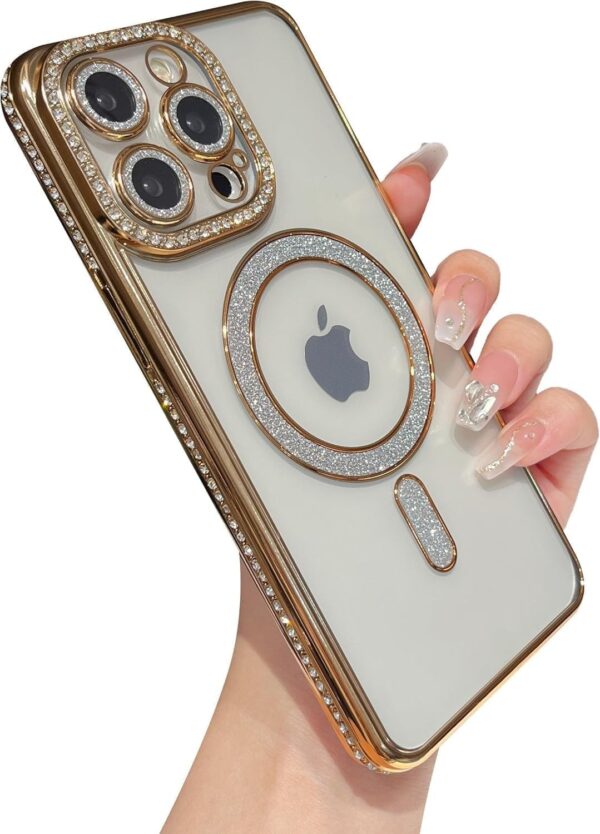 Diamond Bling Case For iPhone 16 Pro - Gold