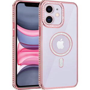 Diamond Bling Plating Back Case iPhone 11 Pink